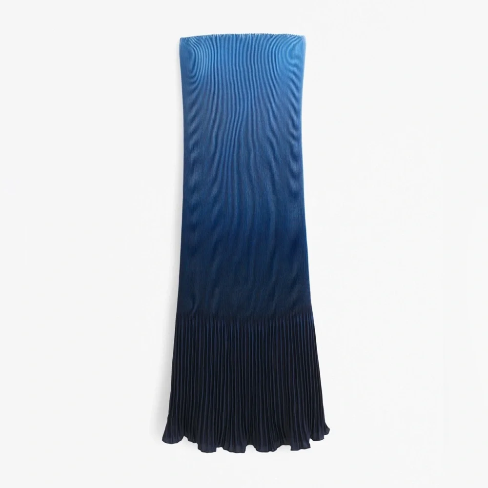 AMBERCROMBI AND FITCH GISELLA PLEATED RELEASE MIDI DRESS    NWT